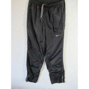 Nike Zoom Running Pants Women Small Black Nylon Zip Pockets Lightweight 521457